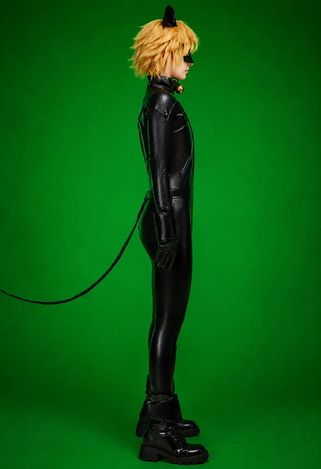 Miraculous Cat Noir Cosplay Costume Set - Adult - Image 7