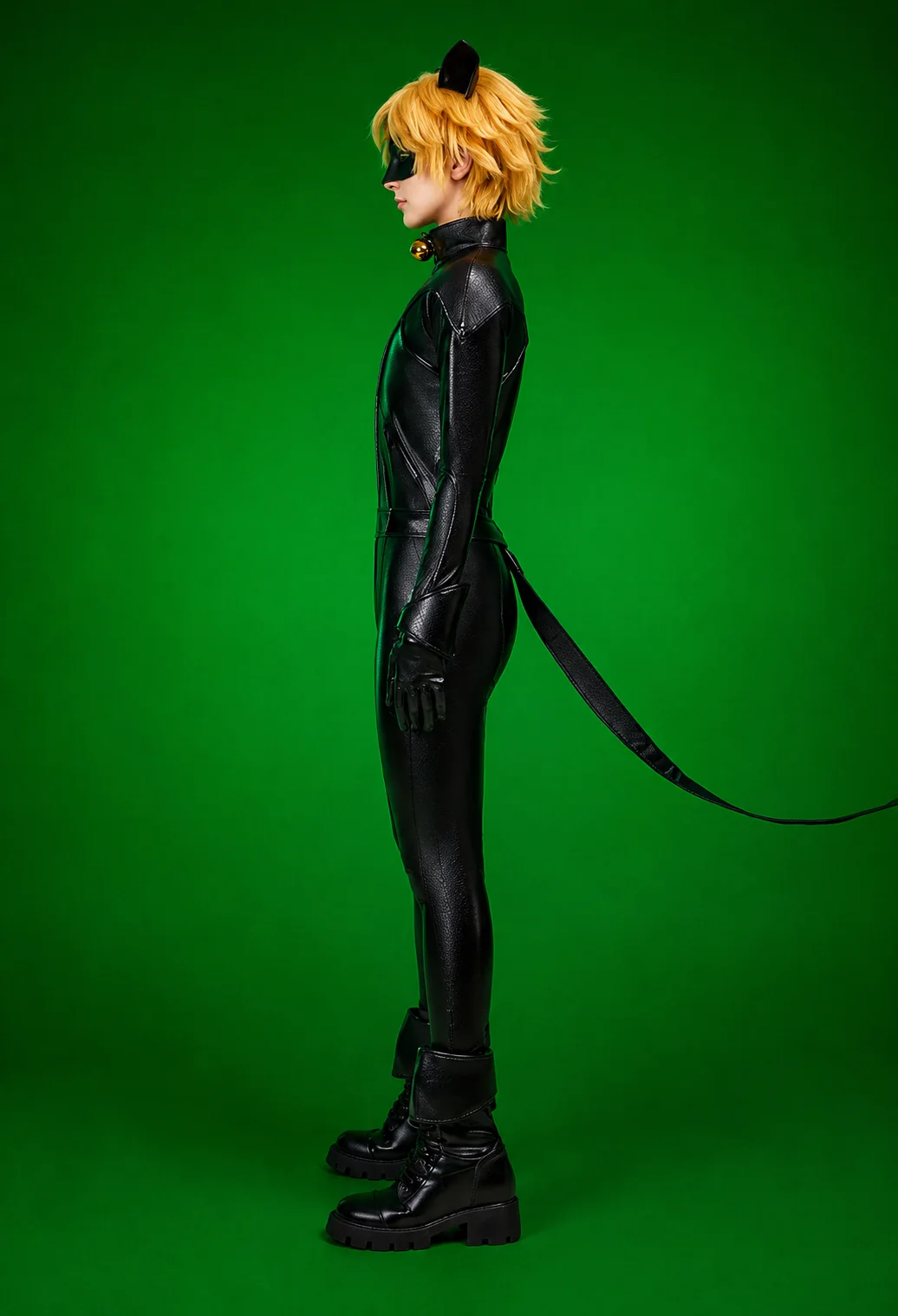 Miraculous Cat Noir Cosplay Costume Set - Adult - Image 8