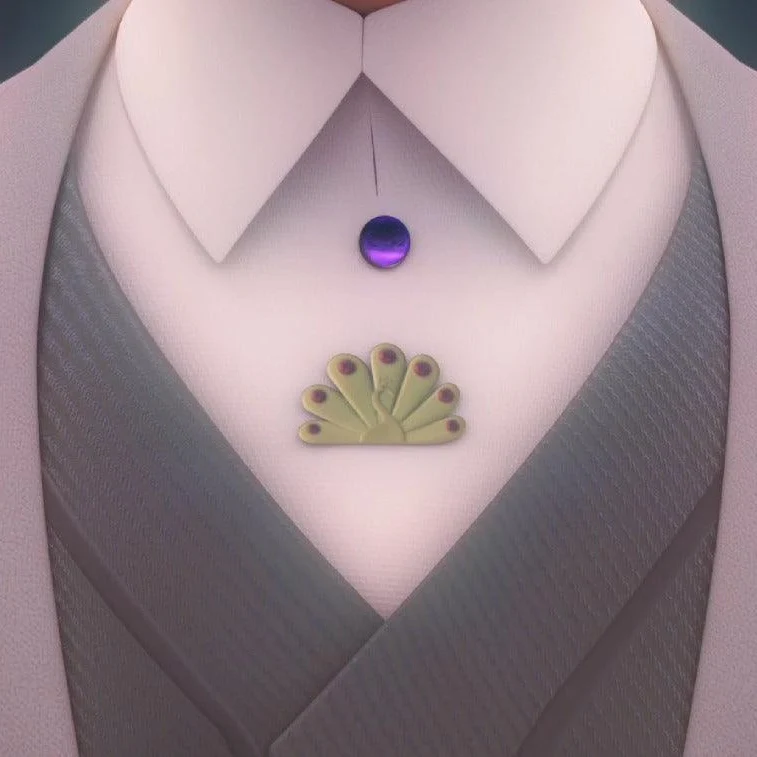 Miraculous Peacock Gabriel Camouflage Brooch - Image 5